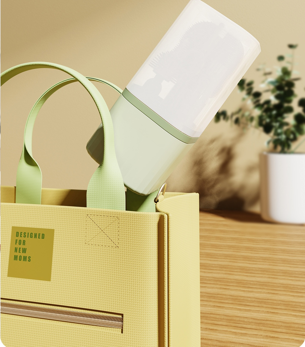 キッチンで使いやすい携帯用ブラシ