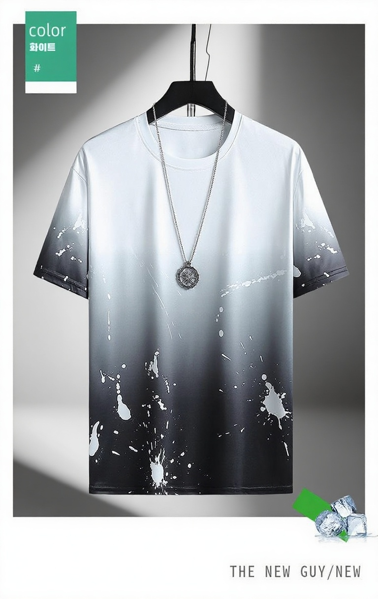 여름용 쾌적한 남자 반팔 상의