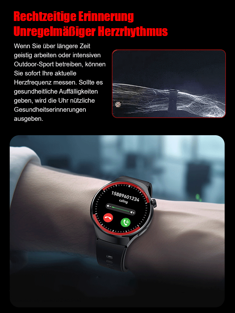 WATCH4PRO Raumforschung Rundbildschirm Smartwatch