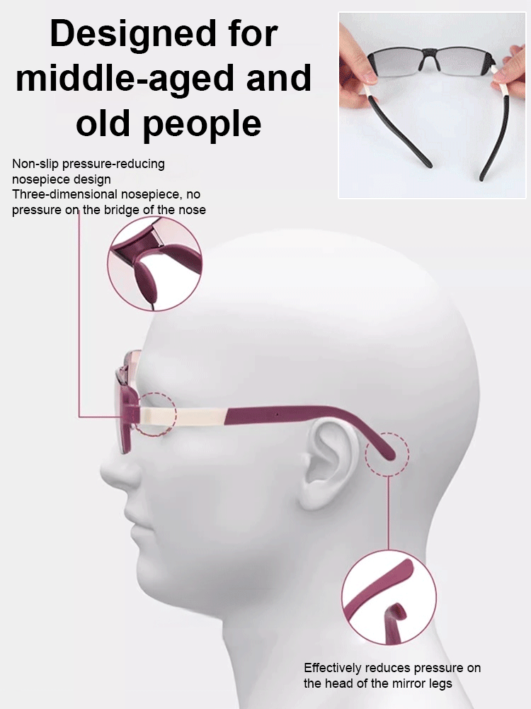 Smart Zoom Color-Changing Reading Glasses
