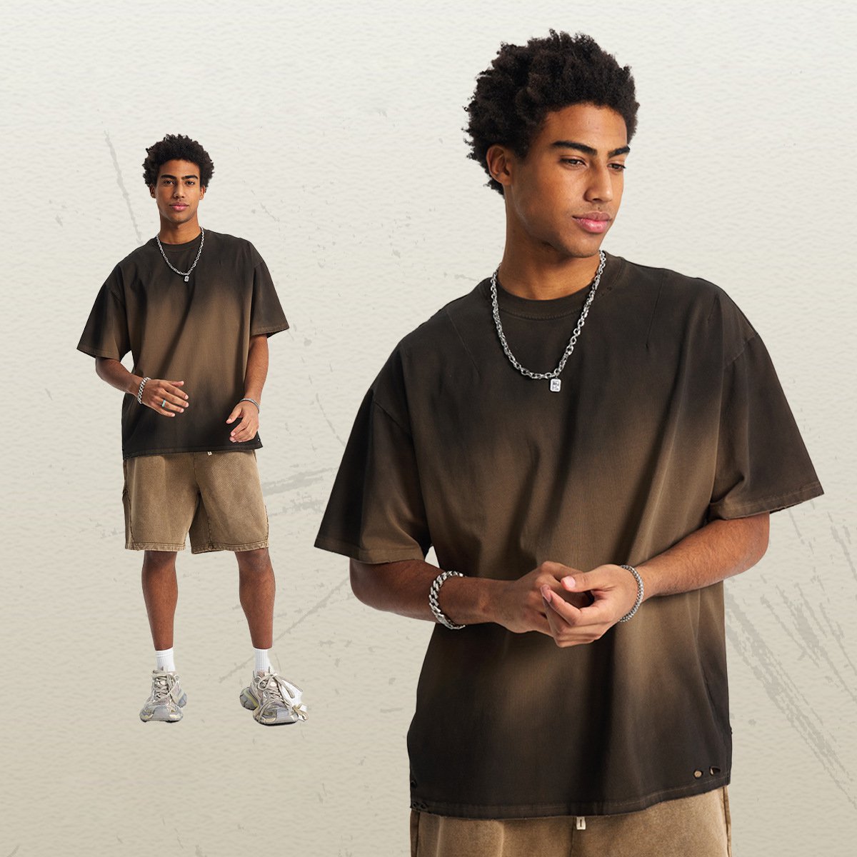 Eingelegte t-shirts aus dem sommer