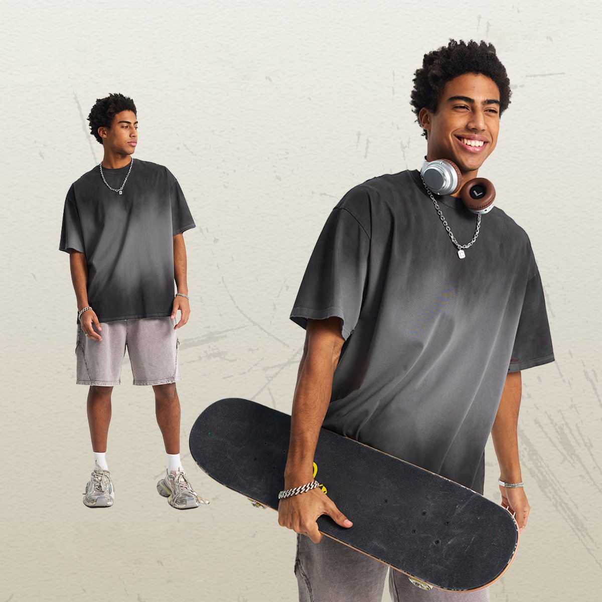 Eingelegte t-shirts aus dem sommer