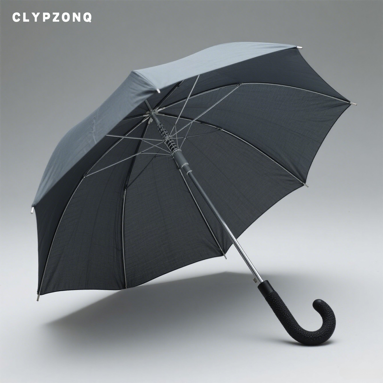 超薄型折り畳み晴雨兼用傘の全体画像