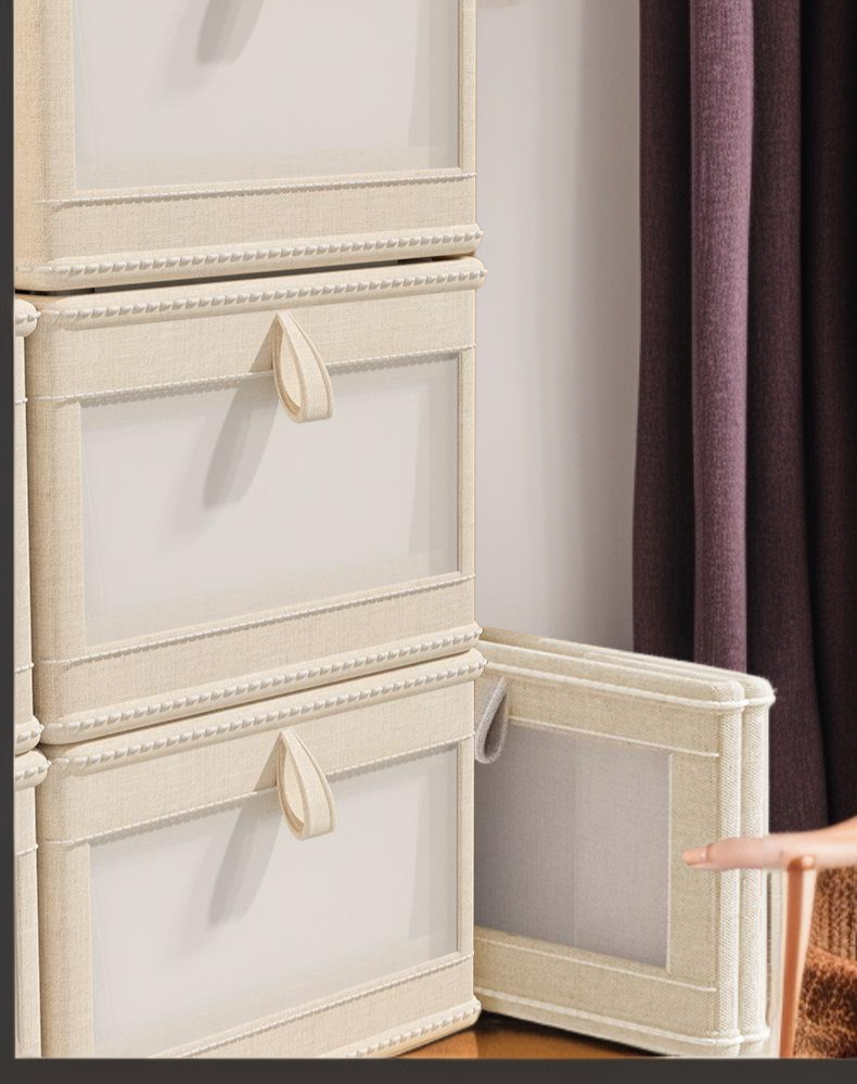 Neutral tone storage box for modern home decor