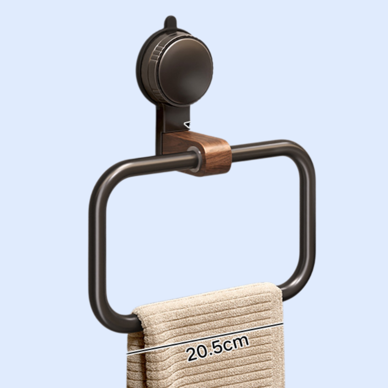 Walnut towel rack