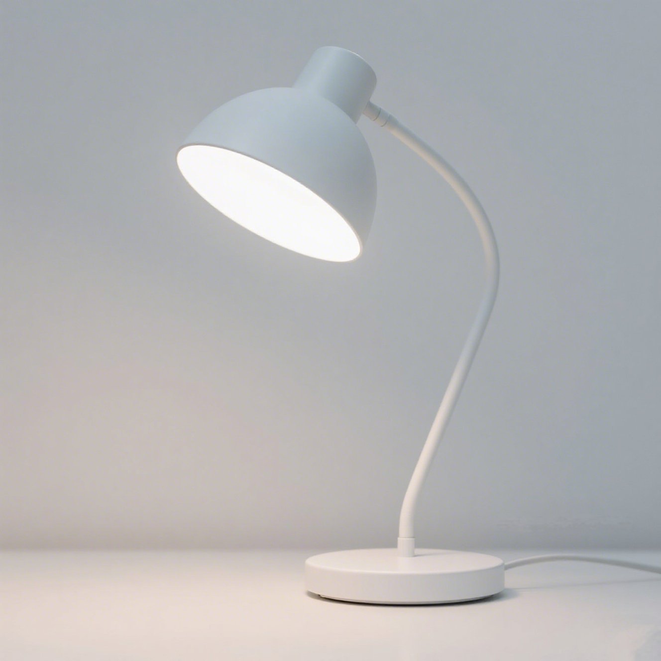 目を守る雰囲気感クリーム風スタンドデスクミニスタンド正面画像