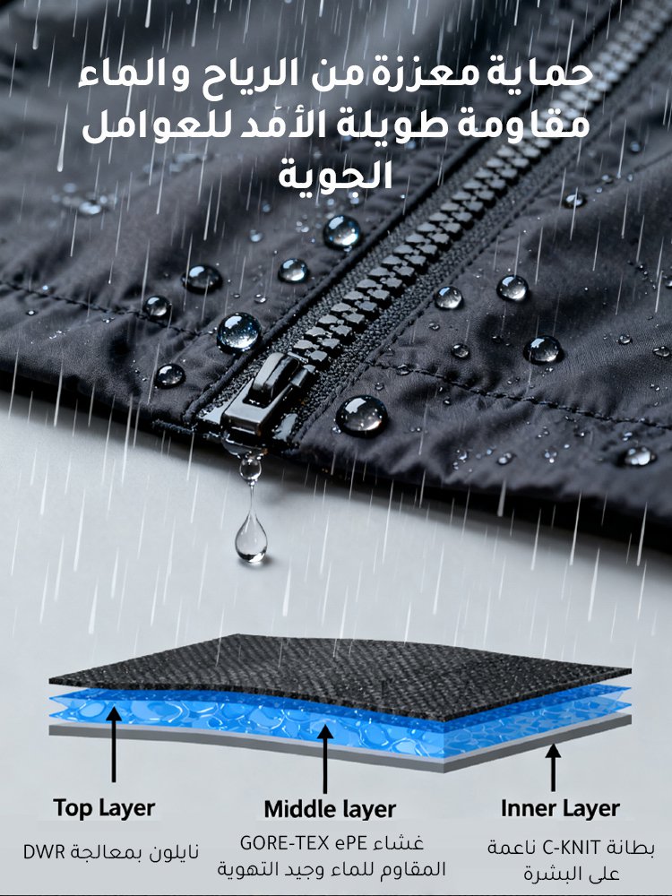 【منتج مصنع من قبل شركة تصنيع علامات فاخرة】جاكيت Beta SL مقاوم للرياح والمطر