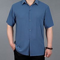 薄手Tシャツ　半袖シャツ　中年　老人　夏用快適通気　お父さん　ポロシャツ　お父さんにプレゼント