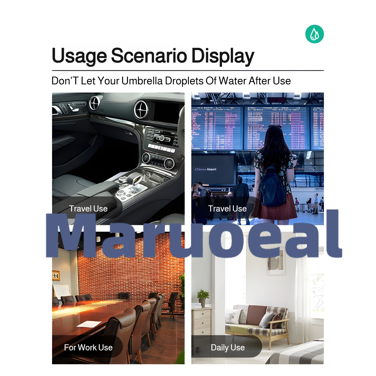 Umbrella storage case for rainy days, portable umbrella cover, absorbent umbrella bag, portable hand