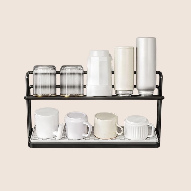 주방 테이블 층 물컵 진열대