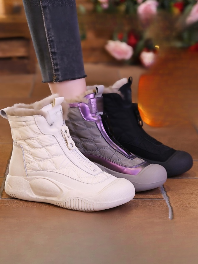 Chaussures en coton, chaudes et imperméables, rembourrées