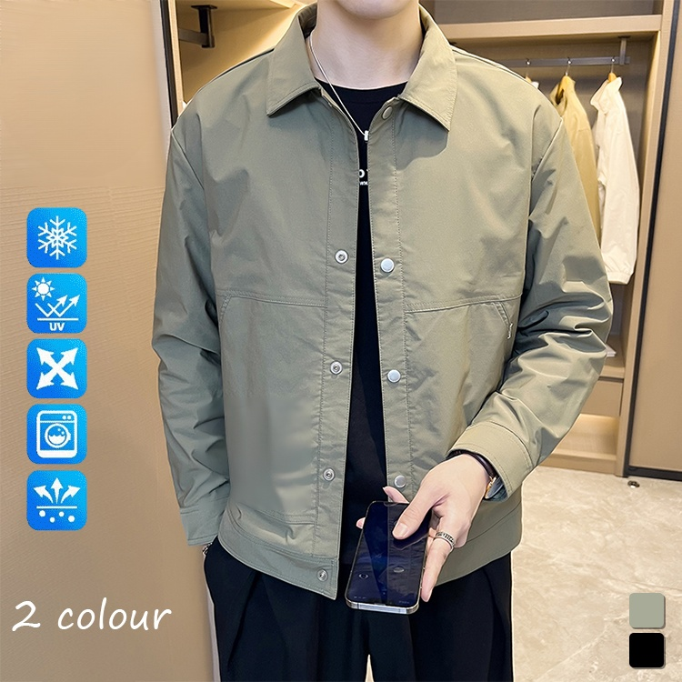 터틀넥 비즈니스 통근 재킷