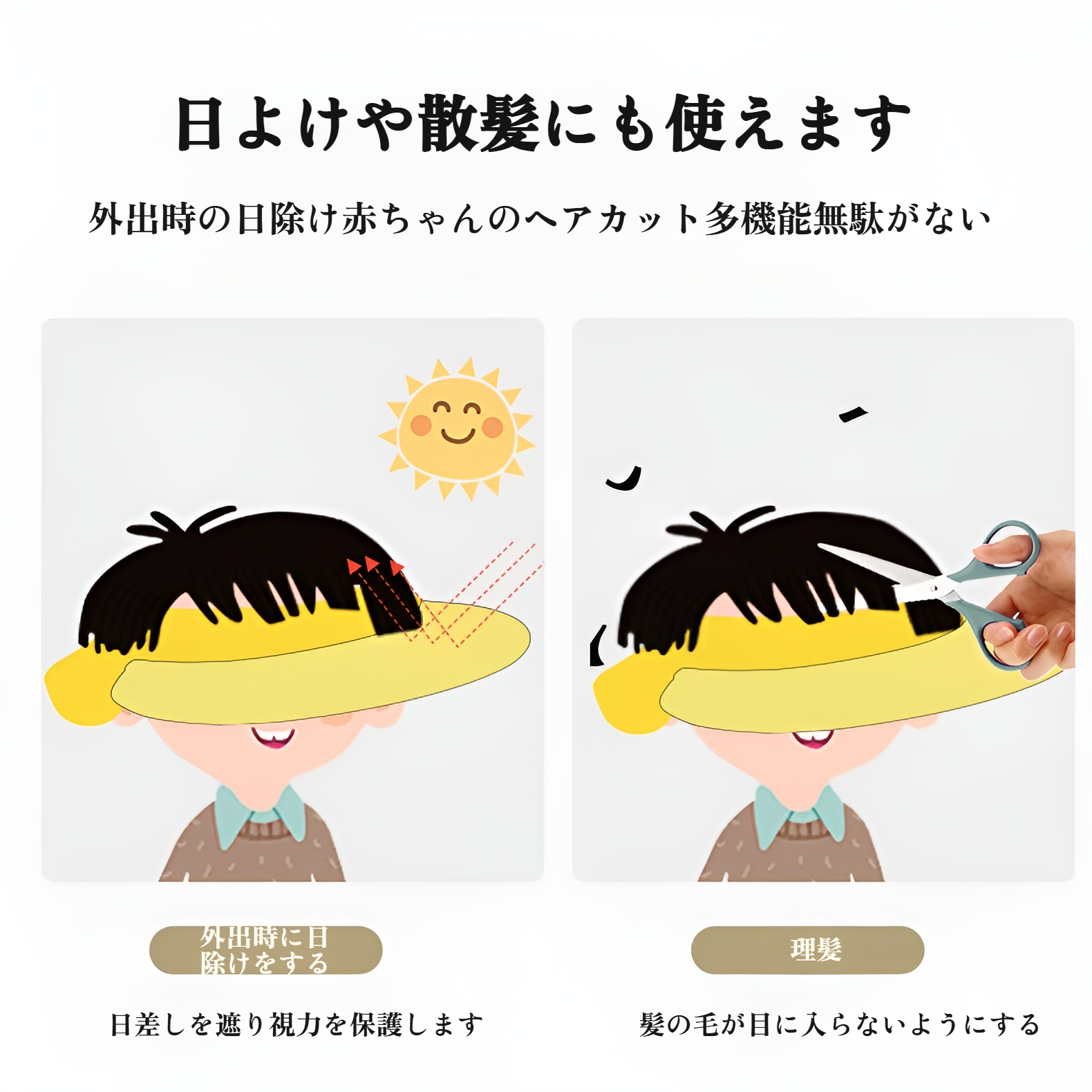 調節可能なシャンプーキャップのバックル部分