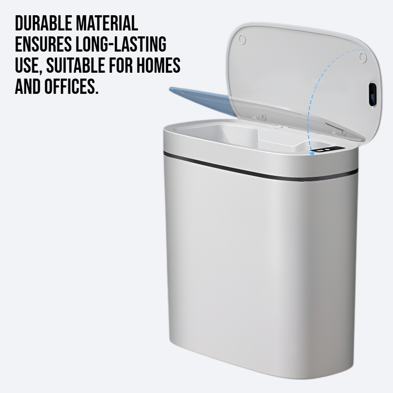 Intelligent covered garbage bin with seam