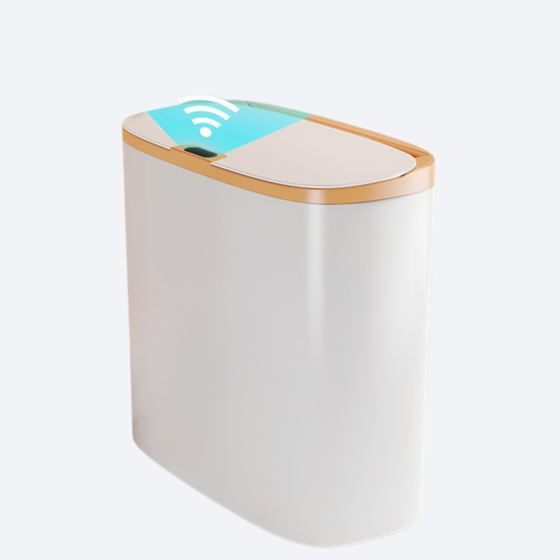 Intelligent covered garbage bin with seam