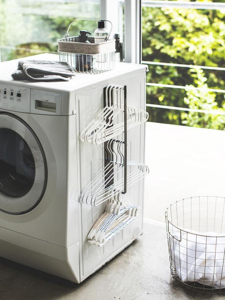 Hanger Storage Washing Machine Side Hanging Wall Rack Magnetic Bathroom Clothes Hanging Organizing S