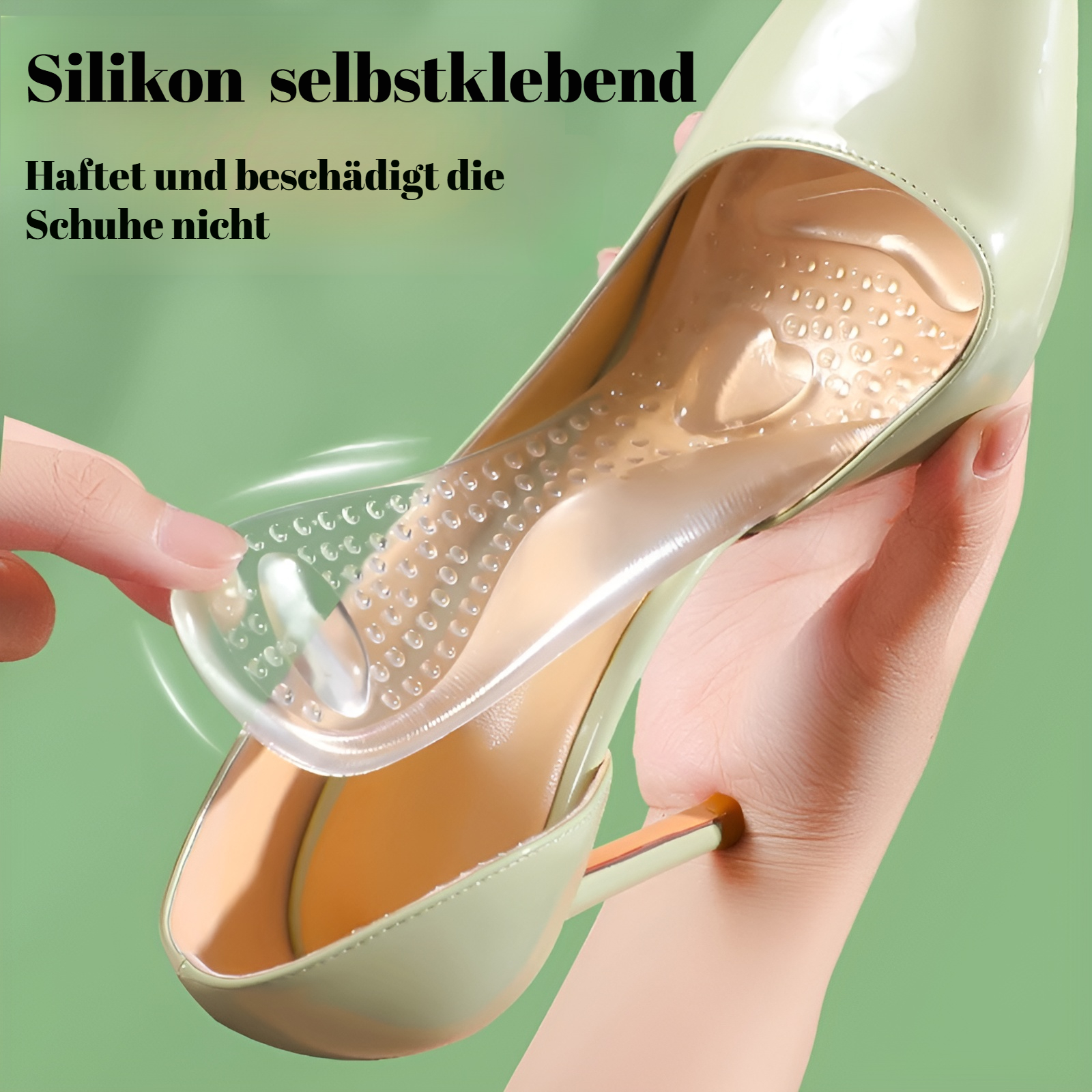 Silikon Einlegesohlen Einlegesohlen Sommer Unsichtbare Einlegesohlen Anti-Rutsch Dämpfung High Heels