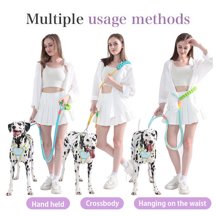 Giipet - Long Lead, Round Rope, Dog Leash, Sponge Handle, Lightweight, Suitable for Medium and Large