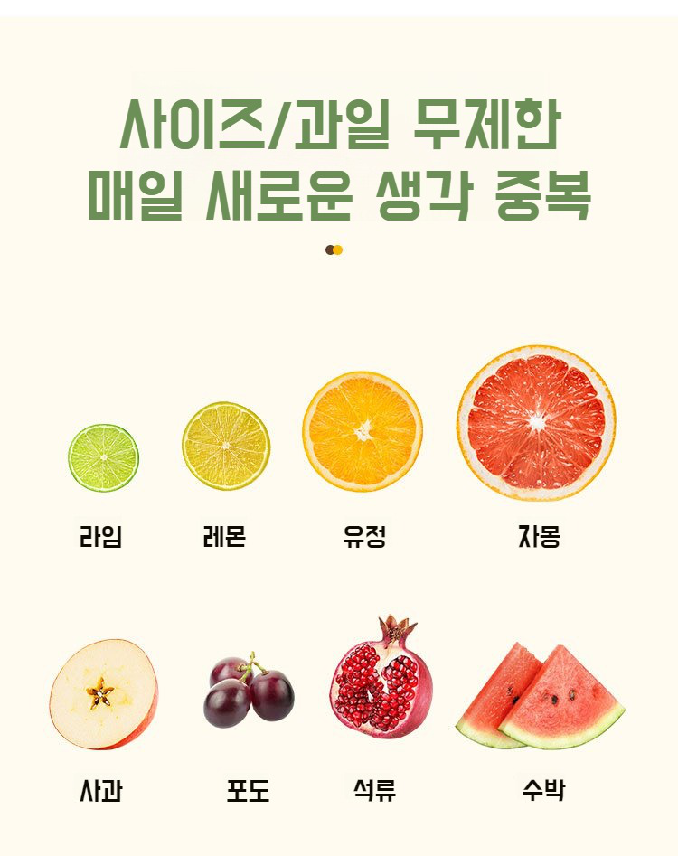 미니 휴대용 착즙기 상세 구조