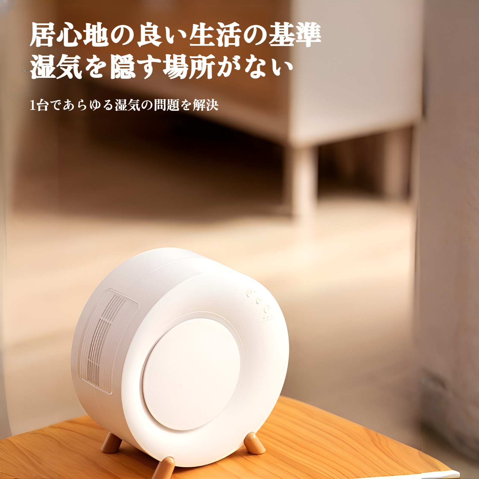 省エネ設計 狭所向け除湿機