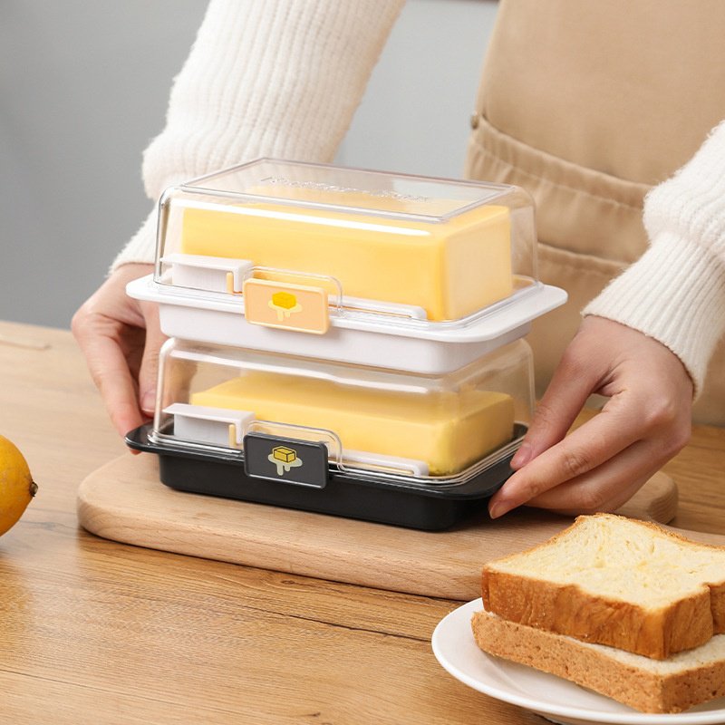 Pudełko do przechowywania masła Pudełko do przechowywania i krojenia masła, lodówka na owoce, ser, n