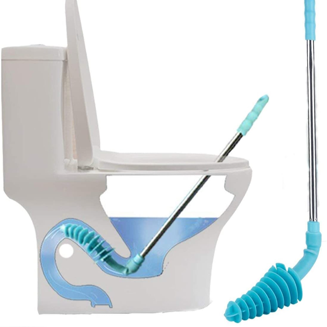 Desatascador de inodoro tipo émbolo