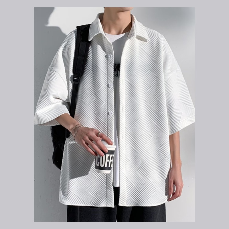 ワッフル半袖 大きいサイズの紳士服 レジャー 大きいサイズ ファッション 普段着