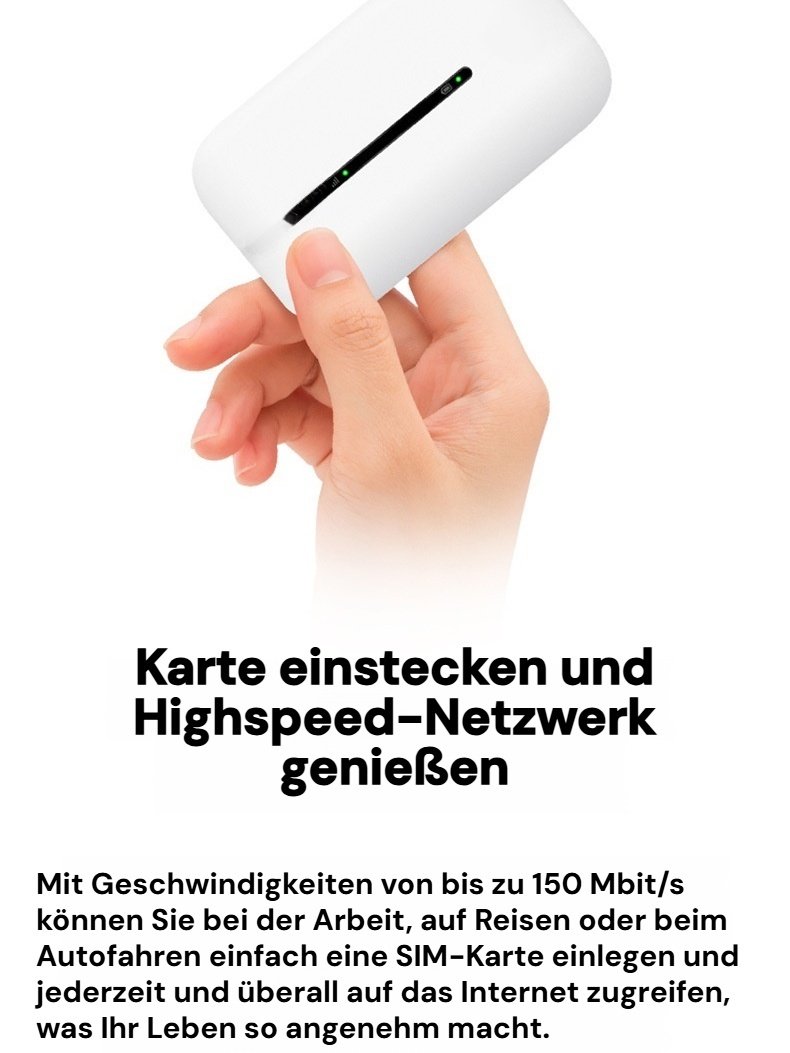 Genießen Sie mobiles WLAN, wo immer Sie sind