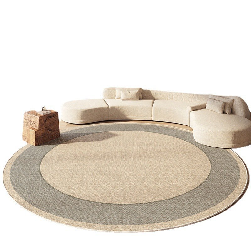 軽い高級寝室用ベッドサイドラグ 丸いループパイルソファ毛布 リビングルーム用カーペット ベッドルーム ベッドサイドラグ コーヒーテーブル カーペット