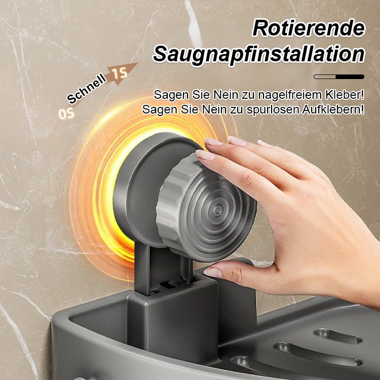 Saugnapf-Dreieckregal