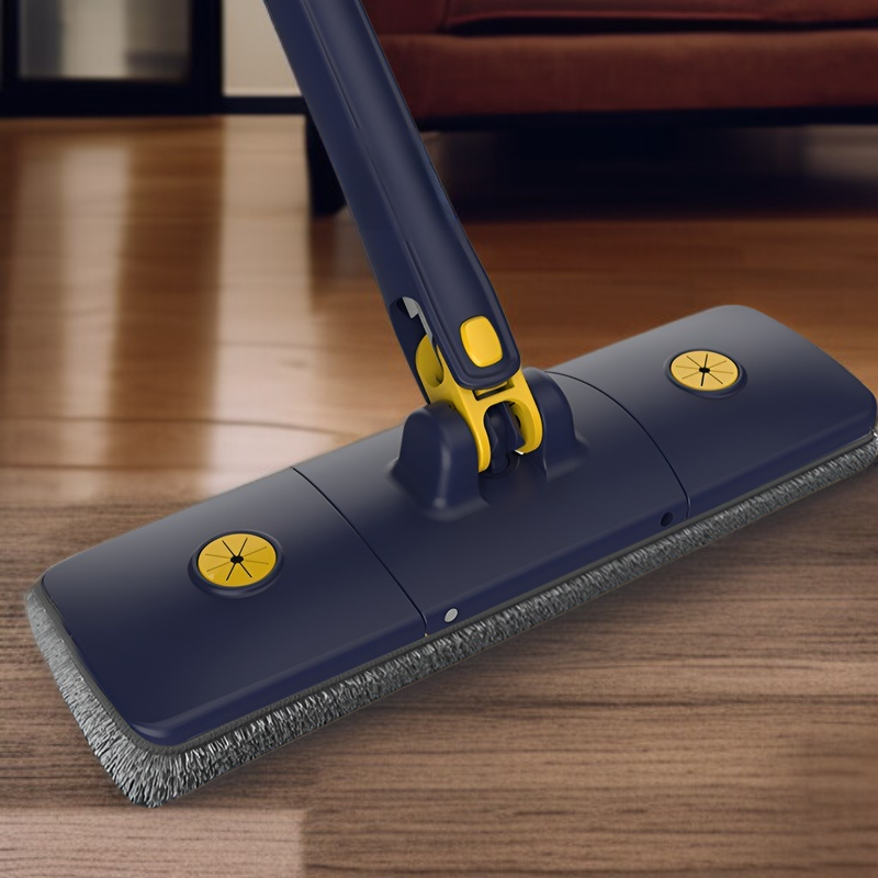 自動ねじれ水なし手洗いフラットモップ家庭用 36 センチメートル乾湿両用大型パネルモップヘッド回転ロッド速乾モップ