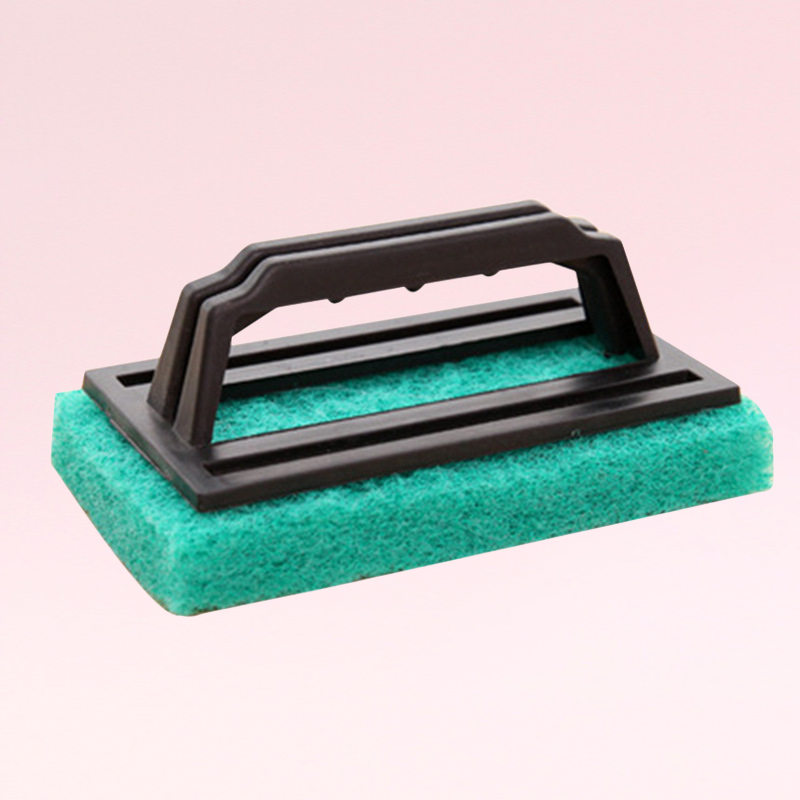 แปรงทำความสะอาดฟองน้ำขจัดคราบในครัวพร้อมด้ามจับ