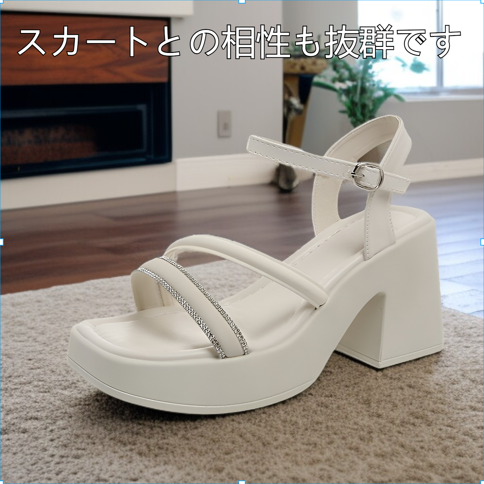 JMY-レトロハイヒールサンダル、春のプラットフォームサンダル、スカートに合うレディースシューズ、シングルストラップハイヒール、ファッショナブルな厚底シューズ