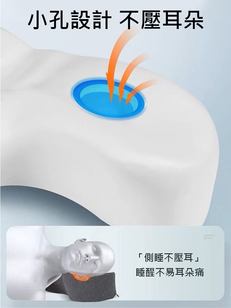 【頸椎矯正專用】分區青蛙枕
