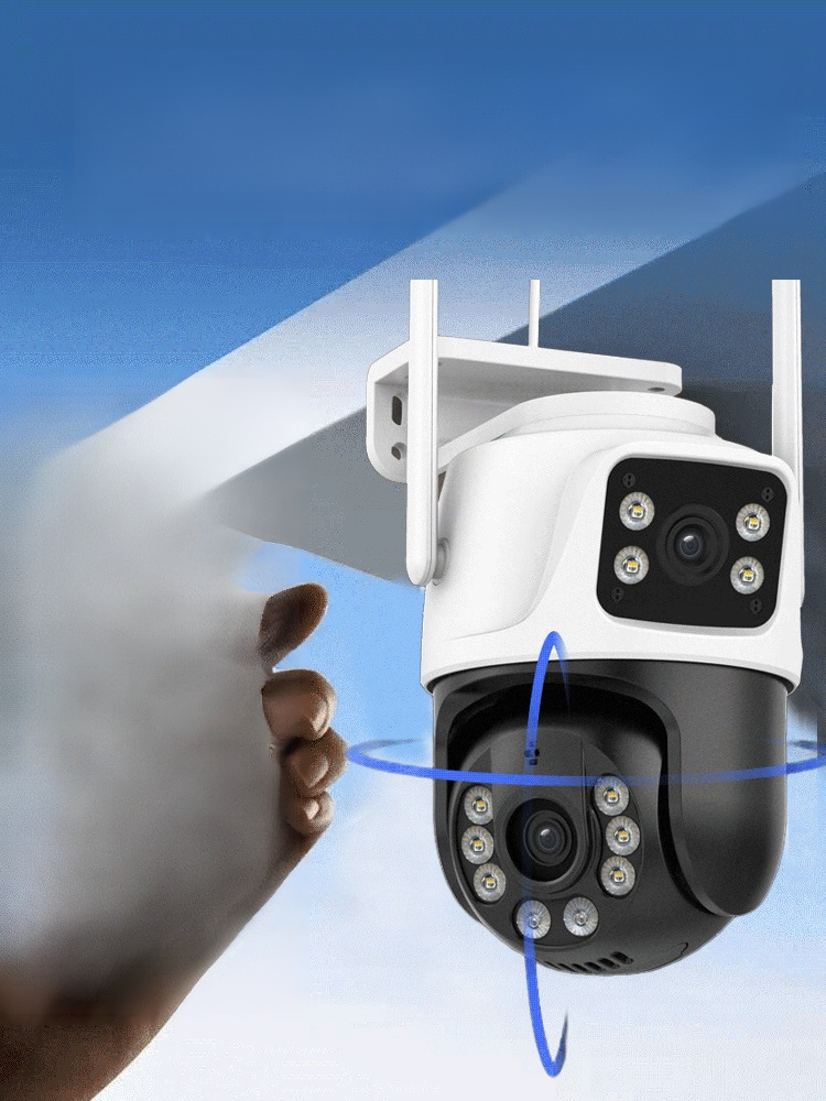 2-in-1 Wireless Dual-Camera Security Camera