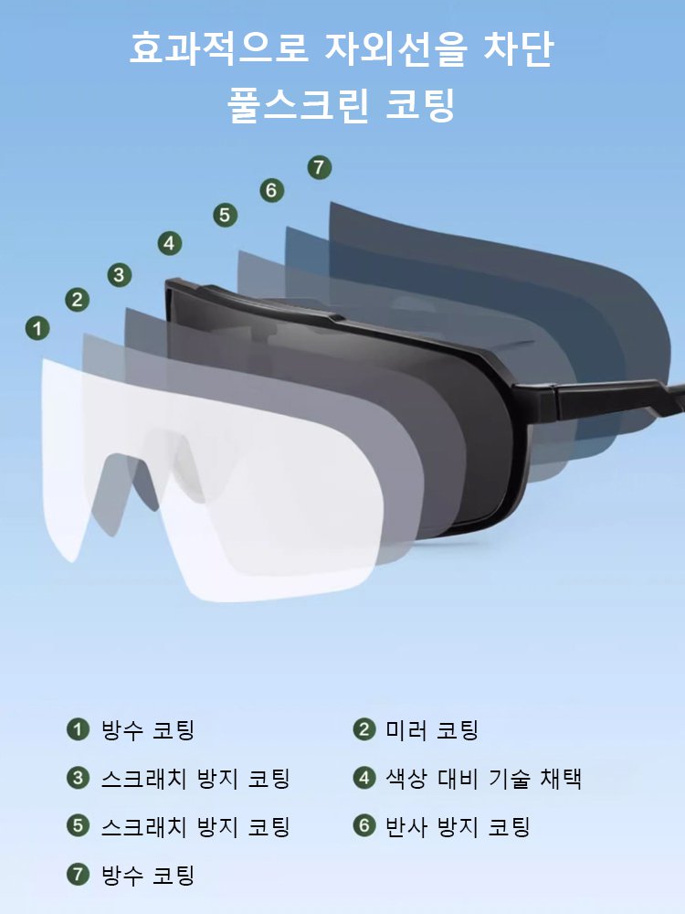 변색 스포츠 선글라스