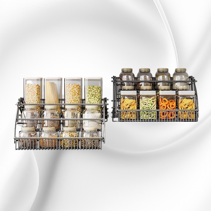 Pull-Out Telescopic Spice Organizer for Top Cabinets
