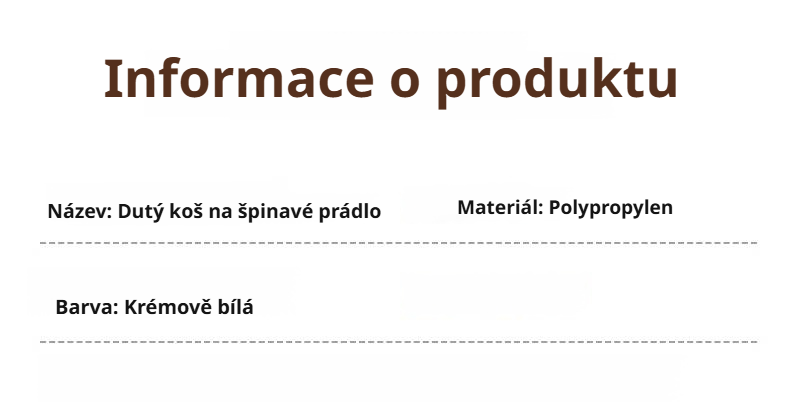 Koš na prádlo s úchyty pro snadné přenášení