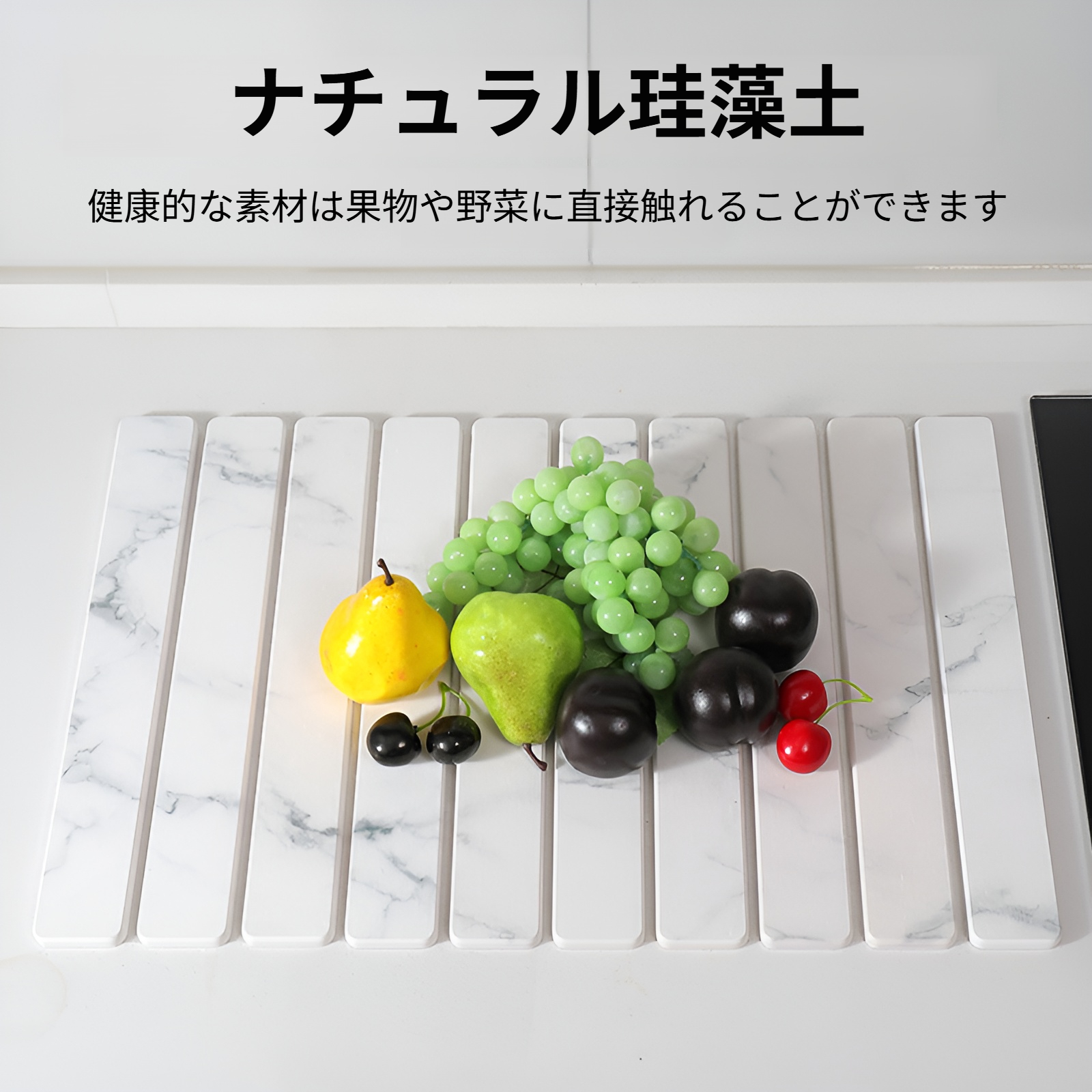 バスマット 珪藻土バスマット 天然珪藻土使用 速乾 大判 足拭きマット お風呂 洗える 珪藻土 折り畳む 収納に便利 抗菌 防臭 滑り止め付き 浴室 洗面所 ハード 大きめ