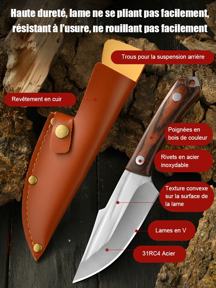 Coussin de camping professionnel en bois d'Edelstahl