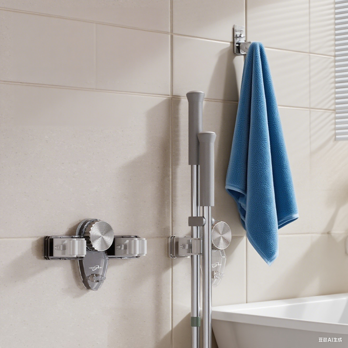 강력 진공 흡착 걸레 클립