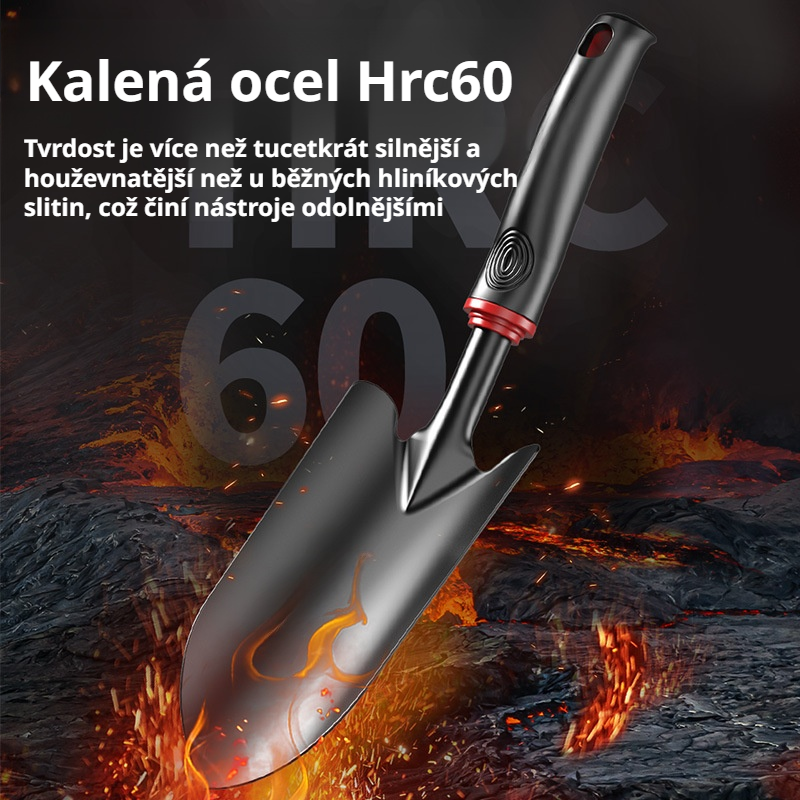 Německá malá lopatka na sázení květin, zahradnický nástroj na kypření půdy