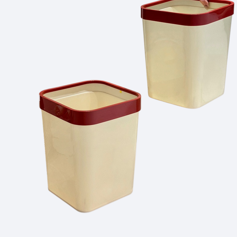 Household large capacity pressure ring open garbage bin