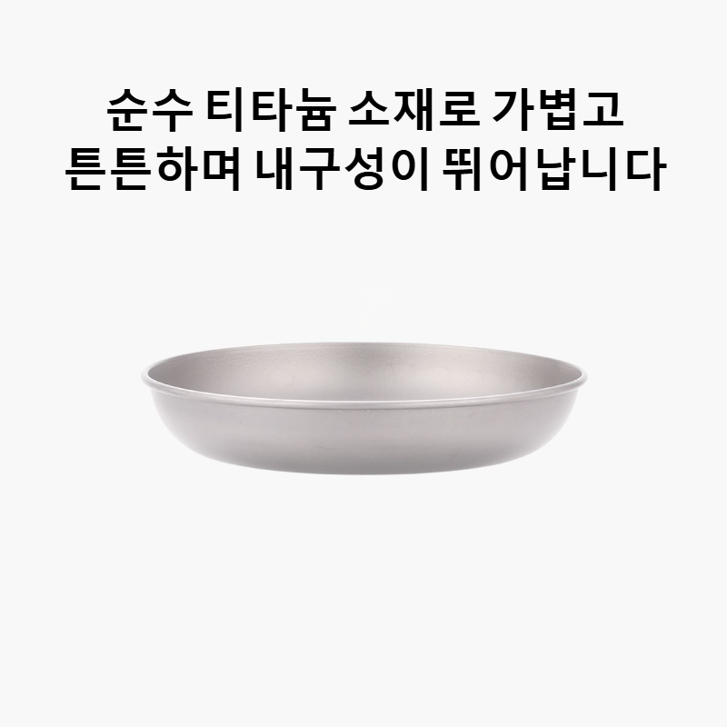 순수 티타늄 과일 접시