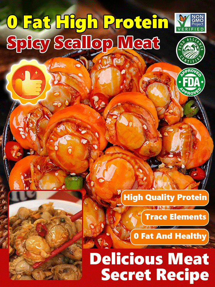 Freshly Caught Spicy Garlic Scallops (Canned)