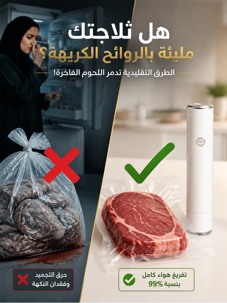 آلة غلق الطعام اللاسلكي بتفريغ الهواء بتصميم محمول 