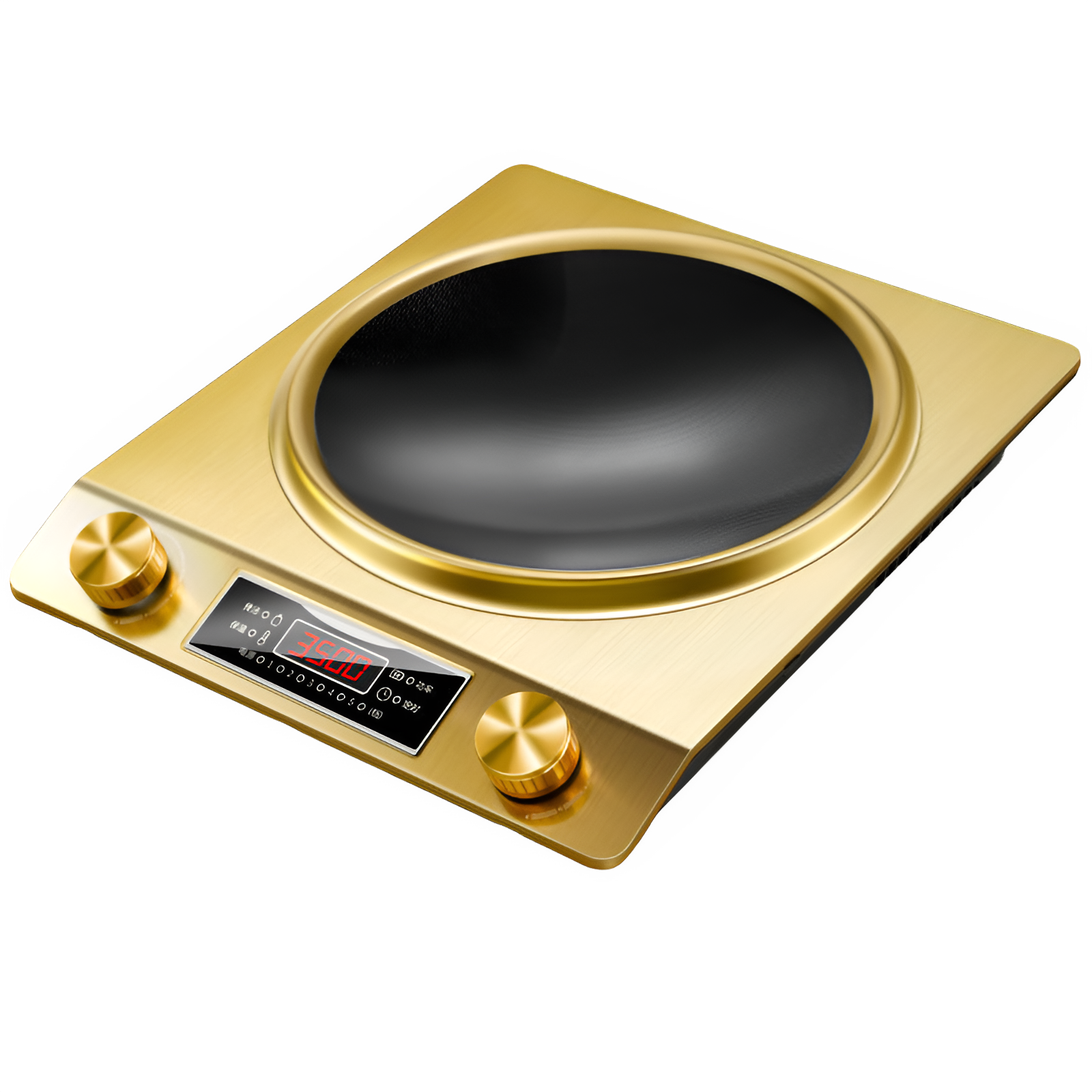 カウンタートップ電磁調理器多機能家庭用ハイパワー調理電気セラミック調理器凹面 3500 ワットゴールド、シルバー、ブラック