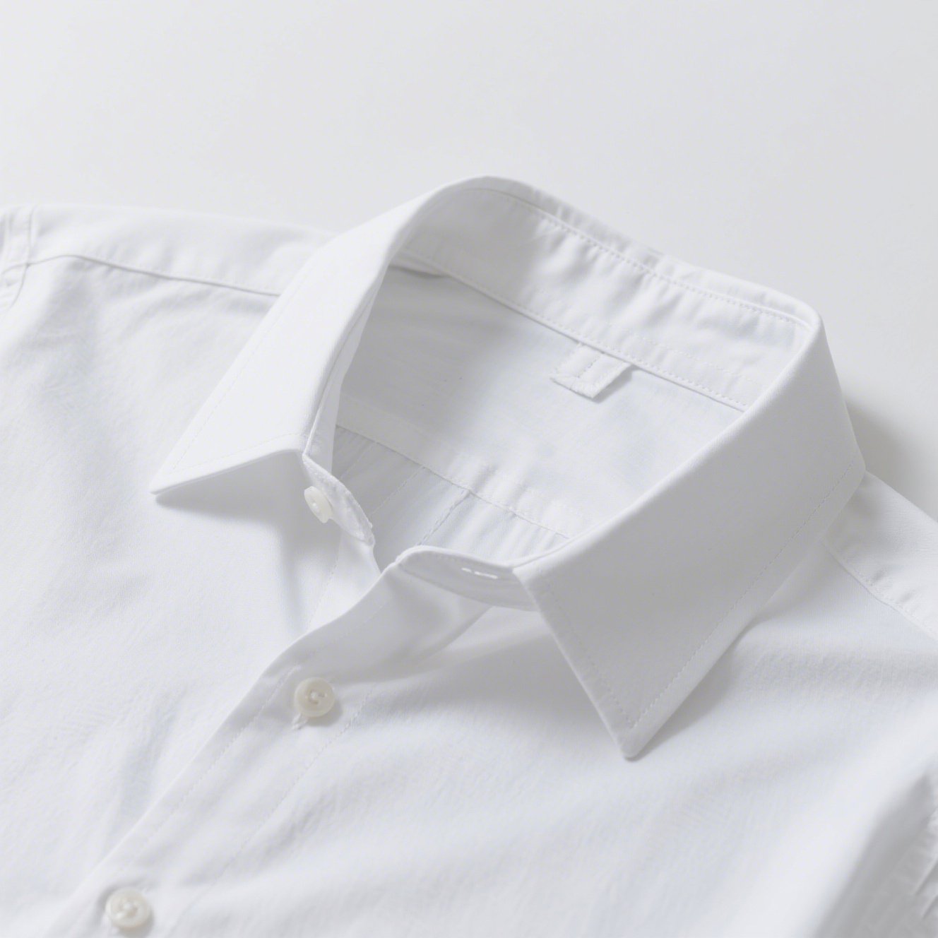 しわになりにくいリネンブレンドシャツ正面画像