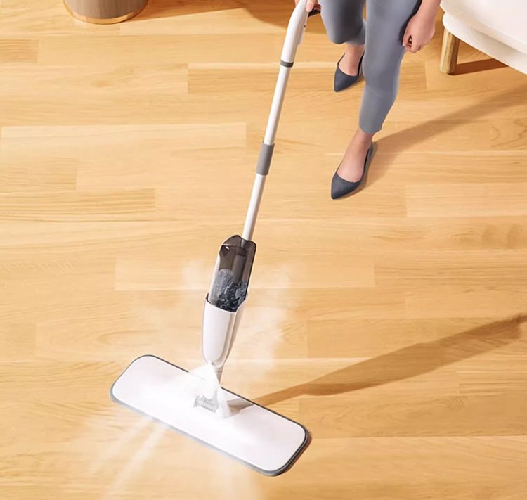 時短掃除に最適なスプレーモップの機能説明画像