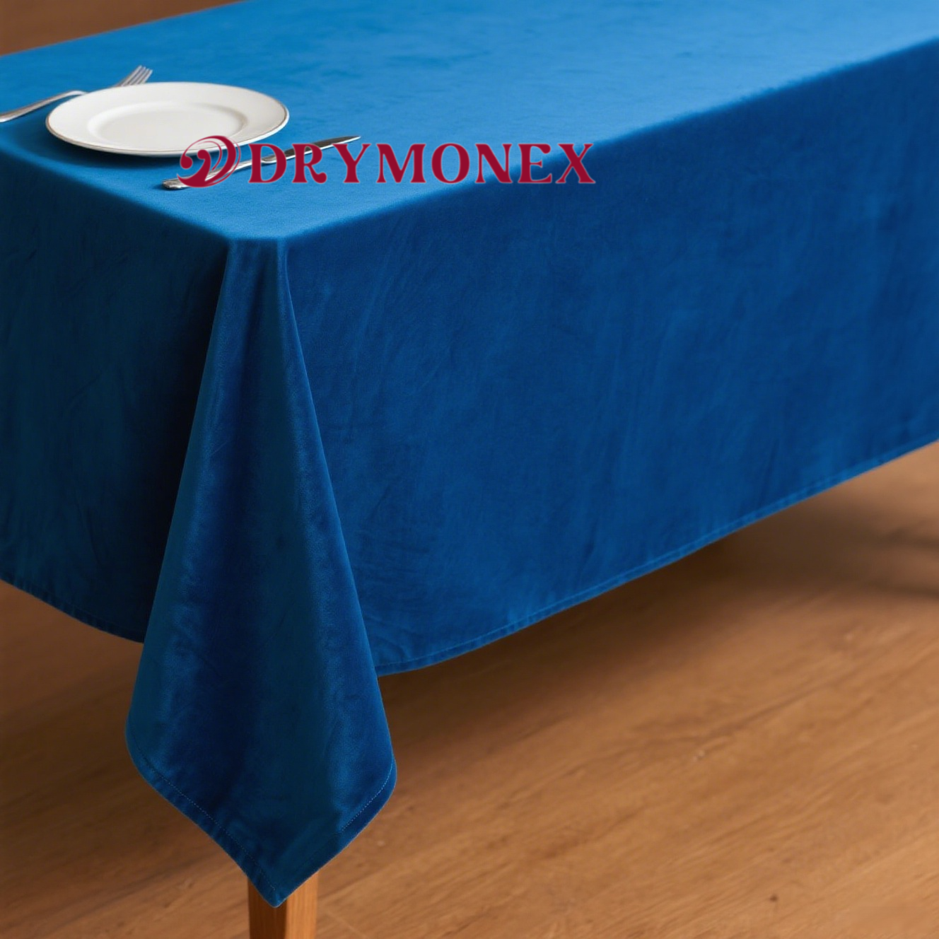 フランスの軽い高級ロイヤルブルーのテーブルクロス